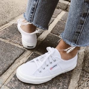 Superga Cotu 2750 Classic White Canvas Sneakers Women's 7.5 NWT